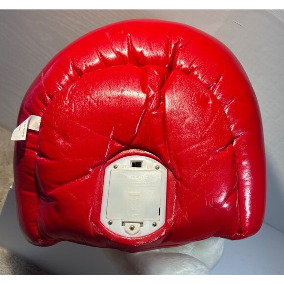 Holiday Bulldog Plush Singing In Chair Santa Hat Holding Flip Phone Christmas - Picture 9 of 11